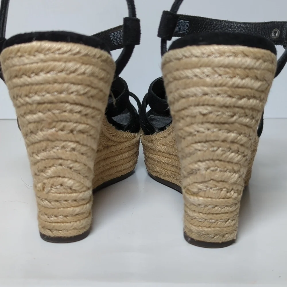 UGG Callia Platform jute/espadrille wedge sandal women's size 9